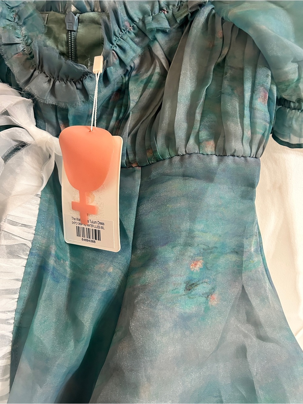 Selkie Waterlilies Tulum Dress XXL - Picture 2 of 2